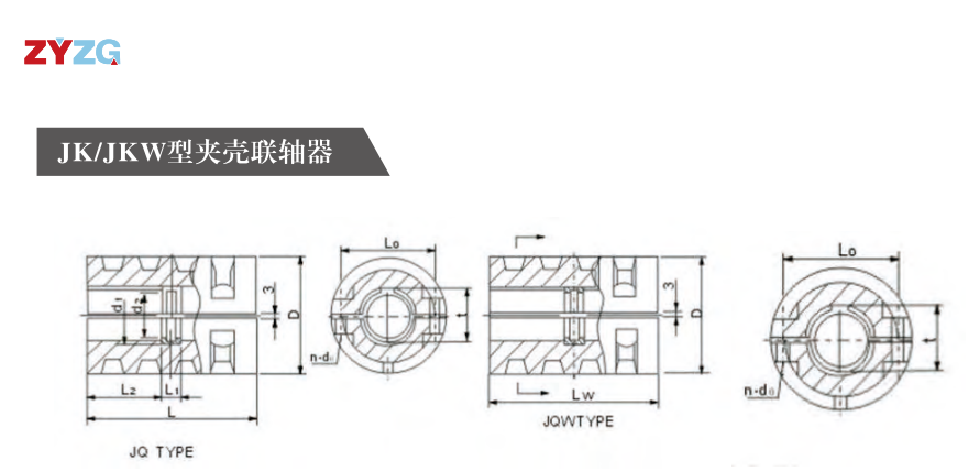 JK/JKW型夾殼聯軸器